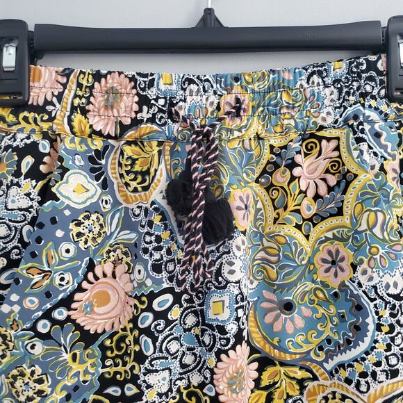 LOFT Floral Pocketed Drawstring Mini Skirt XXSP - Picture 3 of 8